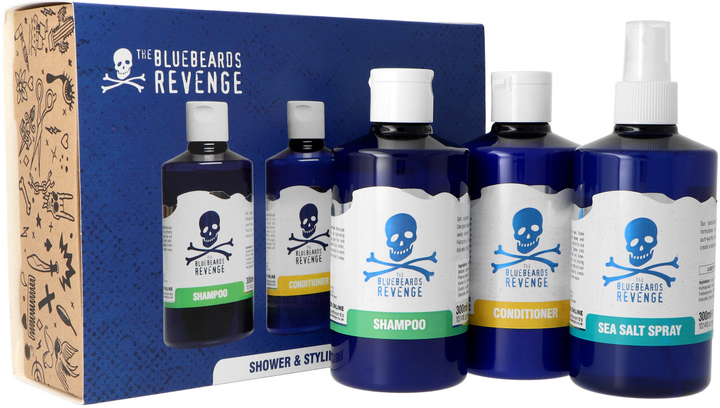 Zestaw The Bluebeards Revenge Szampon 300ml + Odżywka 300 ml + Spray do włosów 300 ml (5060297003233) - obraz 1