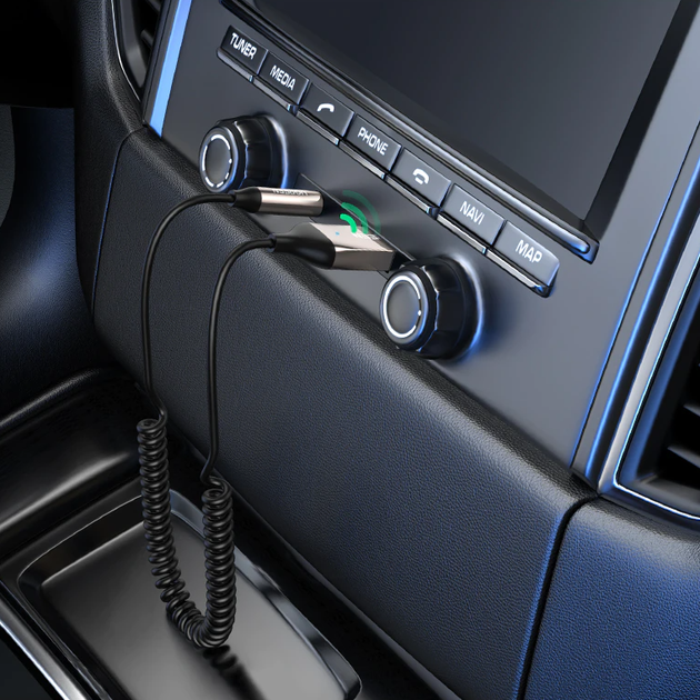 Автомобільний Bluetooth-адаптер Ugreen CM309 USB Bluetooth 5.0 AUX з мікрофоном (70601) - зображення 3