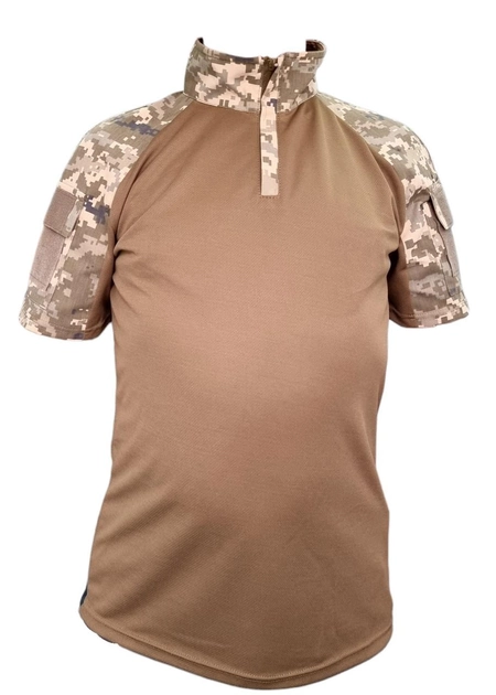 Рубашка Tactic4Profi УБАКС саржа-кулмакс пиксель-койот с коротким рукавом 3XL - изображение 1