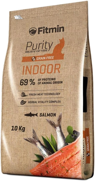 Sucha karma dla dorosłych kotów Fitmin Purity o smaku ryby 10 kg (8595237013432) - obraz 1