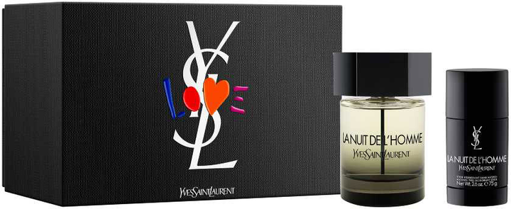 Zestaw Yves Saint Laurent La Nuit De L'Homme Woda toaletowa 100 ml + Dezodorant 75 g (3614273721561) - obraz 1