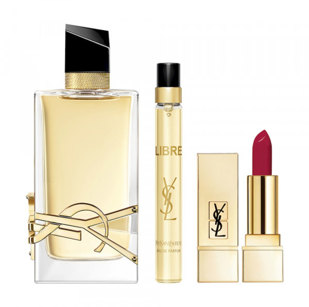 Zestaw damski Yves Saint Laurent Libre Woda perfumowana damska 90 ml + Woda perfumowana damska 10 ml + Szminka 1.3 g (3614273872485) - obraz 2