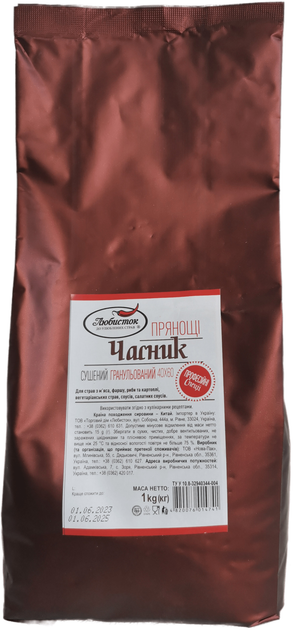 Чеснок сушеный гранулированный Любисток 40х60 1 кг (4820076014741 ...