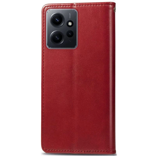 Чехол книжка на Xiaomi Redmi Note 12 4G / для Ксяоми, сяоми, ксиоми редми ноте 12 искусственная кожа Красный - Фото 2 Чехол книжка на Xiaomi Redmi Note 12 4G / для Ксяоми, сяоми, ксиоми редми ноте 12 искусственная кожа Красный - изображение 2