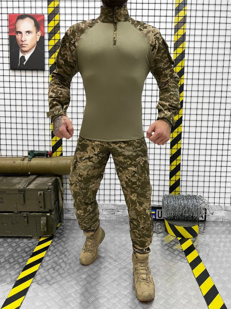 Тактический военный комплект Corsa ( Убакс + Штаны ), Камуфляж: Пиксель ВСУ, Размер: L - изображение 1