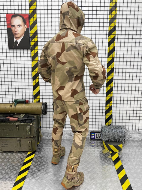 Тактичний військовий комплект Defender ( Кітель + Штани ), Камуфляж: Койот, Розмір: XXL - зображення 2
