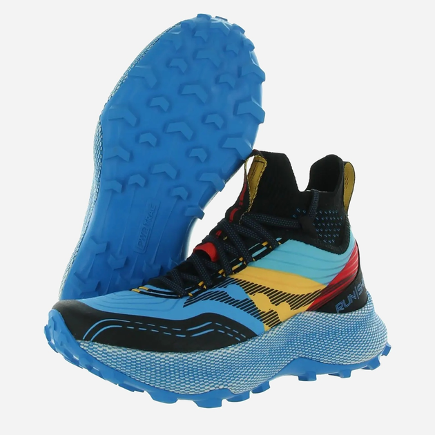 Buty do biegania męskie Saucony Endorphin Trail Mid S20646-01 42 (8.5US) 26.5 cm Niebieskie (195017173974) - obraz 4