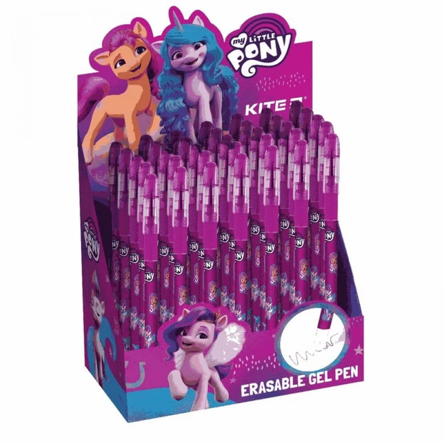 Ручка гелева пиши-стирай синя «Letle Pony» Kite LP22-068 Kite