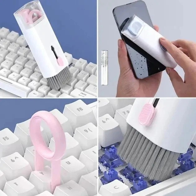 Многофункциональный набор XoKo Clean set 100 для чистки электроники и гаджетов Розовый (XK-CS100-PI) - изображение 6