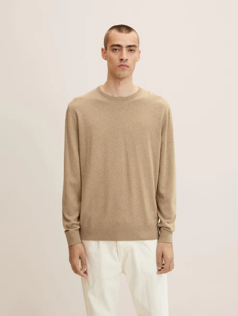 Пуловер Tom Tailor BASIC CRIGHT SPLASHY SAND ME XXXL Бежевий 1027661-30317 - Фото 1 Пуловер Tom Tailor BASIC CRIGHT SPLASHY SAND ME XXXL Бежевий 1027661-30317 - зображення 1