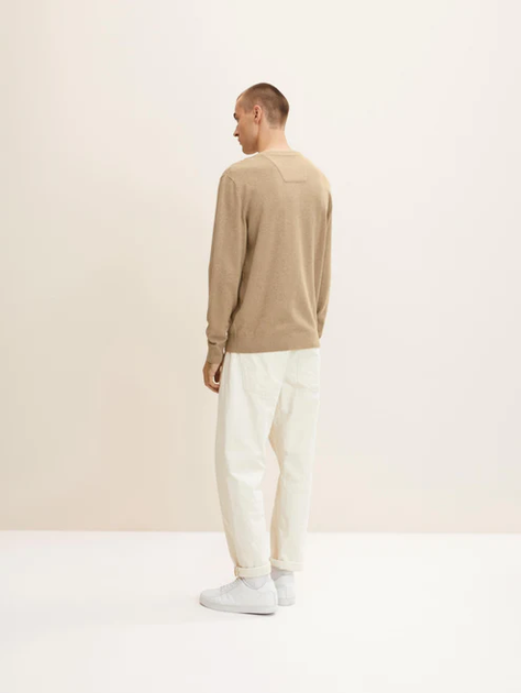 Пуловер Tom Tailor BASIC CRIGHT SPLASHY SAND ME XXXL Бежевий 1027661-30317 - Фото 2 Пуловер Tom Tailor BASIC CRIGHT SPLASHY SAND ME XXXL Бежевий 1027661-30317 - зображення 2