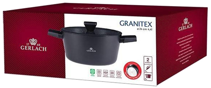 Garnek Gerlach GRANITEX Ilag Xera Dur 2 24 cm 4.4 l (5901035504707) - obraz 7