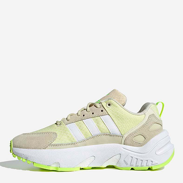 Buty sportowe damskie na platformie do kostki Adidas Originals Zx 22 Boost GW8317 36 (3.5UK) 22.2 cm Zielony/Beżowy (4065418171076) - obraz 2