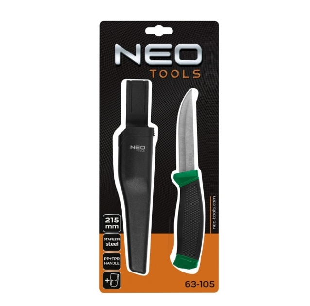 Похідний ніж Neo Tools 63-105 універсального призначення 21,5см/9,5см - зображення 2