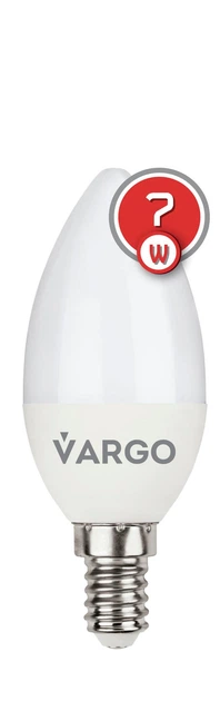 LED лампа VARGO C37 7W E14 665lm 4000K (V-110526) - зображення 2