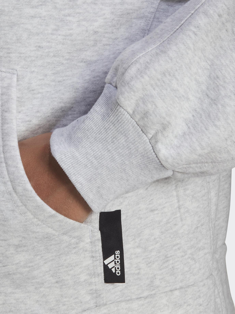 Bluza damska rozpinana streetwear z kapturem Adidas W Sl Hd Fz HE2861 XXS Szara (4065423172921) - obraz 4