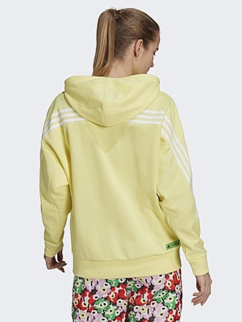 Bluza damska z kapturem kangurka Adidas Mmk HC4186 M Żółta (4065423191236) - obraz 2