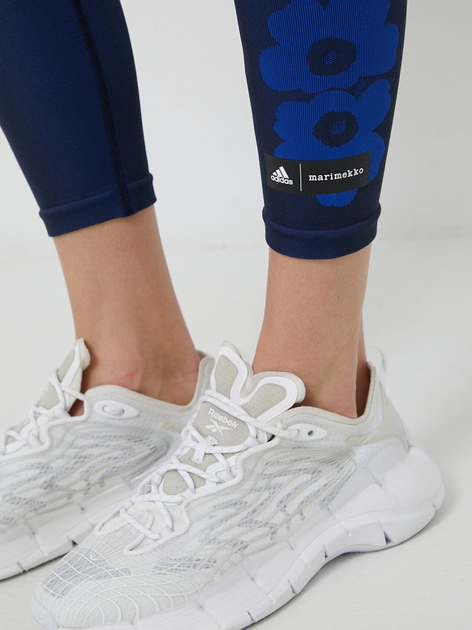 Legginsy sportowe damskie adidas Ak Mrmk 7/8 T GU4585 XS Niebieskie (4064054443523) - obraz 3
