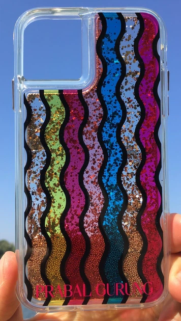 Чехол Case-Mate Prabal Gurung Waterfall для Iphone 11 Pro Max/XS Max противоударный с плавающими блестками Rainbow - Фото 10 Чехол Case-Mate Prabal Gurung Waterfall для Iphone 11 Pro Max/XS Max противоударный с плавающими блестками Rainbow - изображение 10