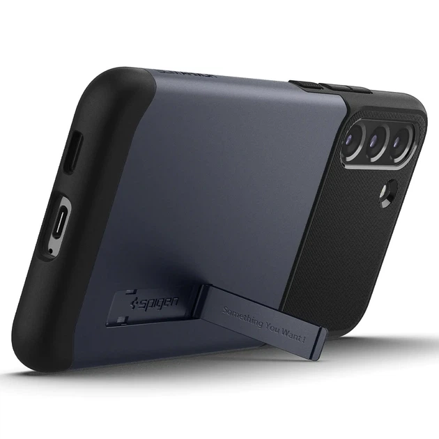 Чохол Spigen Slim Armor для Samsung Galaxy S22 Plus (S906) Slate ACS03978 протиударний з підставкою - изображение 4