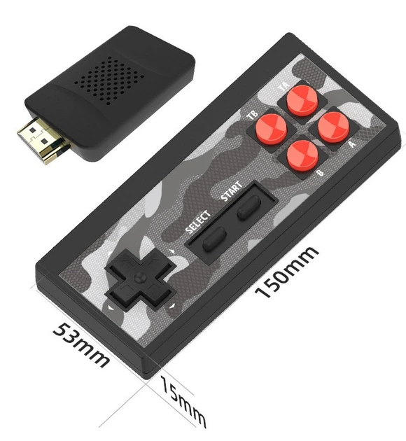 Бездротова ігрова консоль приставка HDMI 4k Y2 HD Plus з ретро іграми Dendy Nintendo DataFrog - Фото 7 Бездротова ігрова консоль приставка HDMI 4k Y2 HD Plus з ретро іграми Dendy Nintendo DataFrog - зображення 7