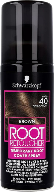 Tonująca farba na porost włosów w sprayu Schwarzkopf Root Retoucher Brązowy spray 120ml (8410436289498) - obraz 1