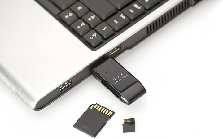 Кардридер Digitus USB 2.0 2-in-1 (DA-70310-3) - зображення 3