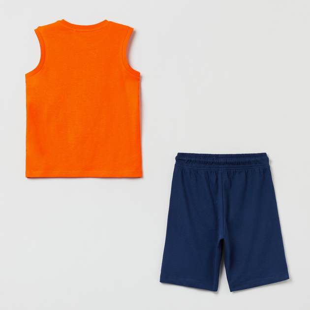 Костюм (майка + шорти) дитячий OVS Jogging Set Red Orange 1798819 134 см Red/Orange/Blue (8056781050187) - зображення 2