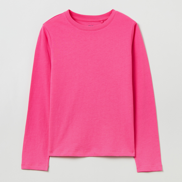 Підліткова футболка з довгими рукавами для дівчинки OVS T-Shirt L/S Solid Pink 1817812 152 см Рожева (8056781514481) - зображення 1