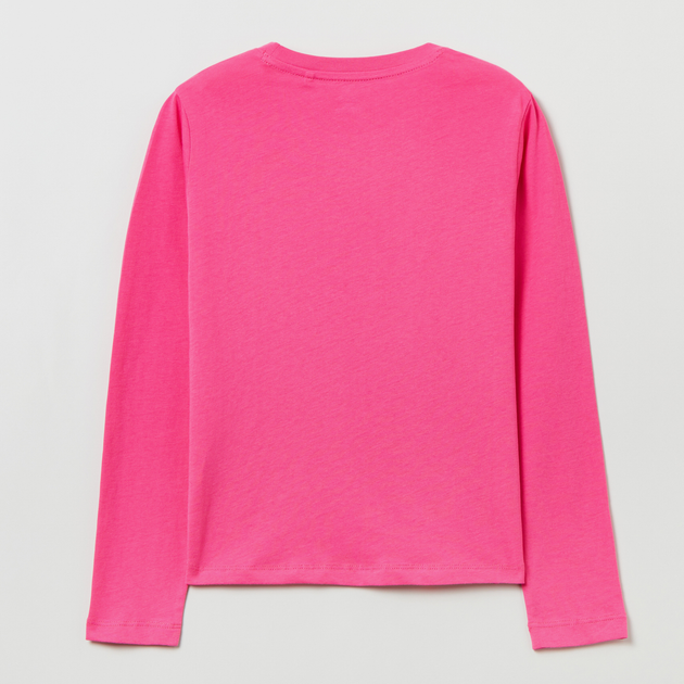 Koszulka z długim rękawem młodzieżowa dziewczęca OVS T-Shirt L/S Solid Pink 1817812 158 cm Różowa (8056781514498) - obraz 2