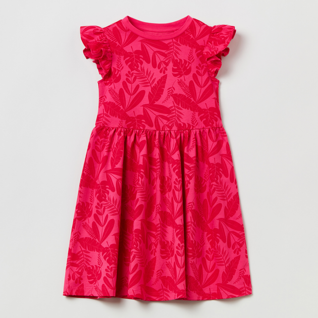 Дитяча сукня для дівчинки OVS Aop Dress Lt Magenta + Aop 1799869 116 см Рожева (8056781062838) - зображення 1