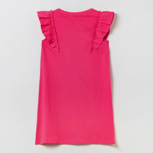 Дитяча сукня для дівчинки OVS Solid Dress 18-2140 Tpg 1803975 122 см Рожева (8056781105825) - зображення 2