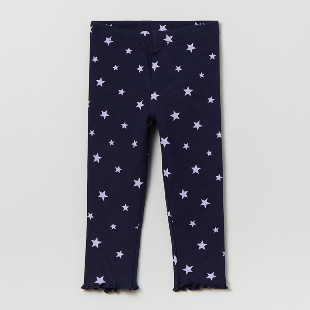 Legginsy dziecięce dla dziewczynki OVS Rib Leggings Insignia Blu 1817484 98 cm Niebieskie (8056781509623) - obraz 1