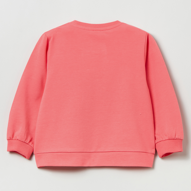 Bluza bez kaptura dziewczęca OVS Round Neck S Shell Pink 1817429 80 cm Różowa (8056781509036) - obraz 2