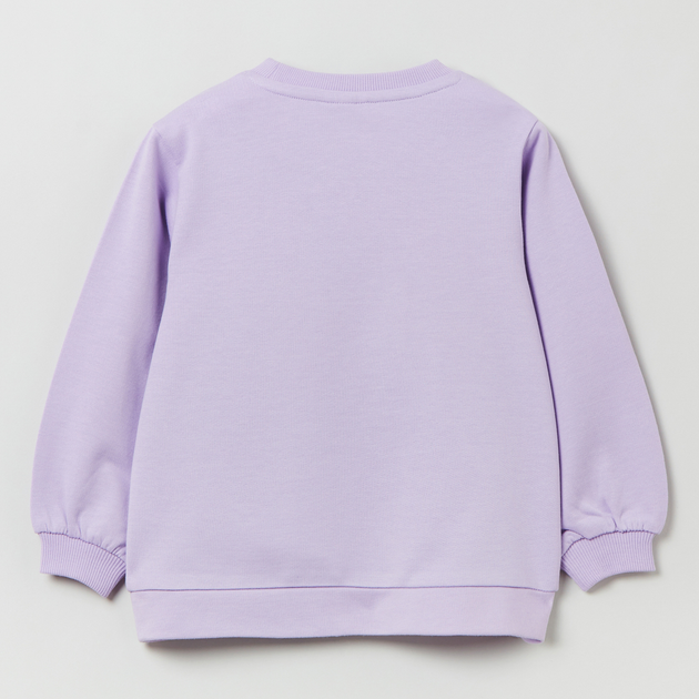 Bluza bez kaptura dziewczęca OVS Round Neck S Lilac Breeze 1817434 98 cm Fioletowa (8056781509111) - obraz 2