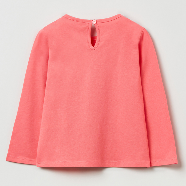 Дитяча футболка з довгими рукавами для дівчинки OVS T-Shirt W/Pr Shell Pink 1817543 86 см Рожева (8056781510186) - зображення 2