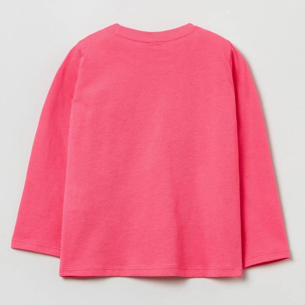 Дитяча футболка з довгими рукавами для дівчинки OVS T-Shirt Soli Fandango Pin 1823675 80 см Рожева (8056781611234) - зображення 2