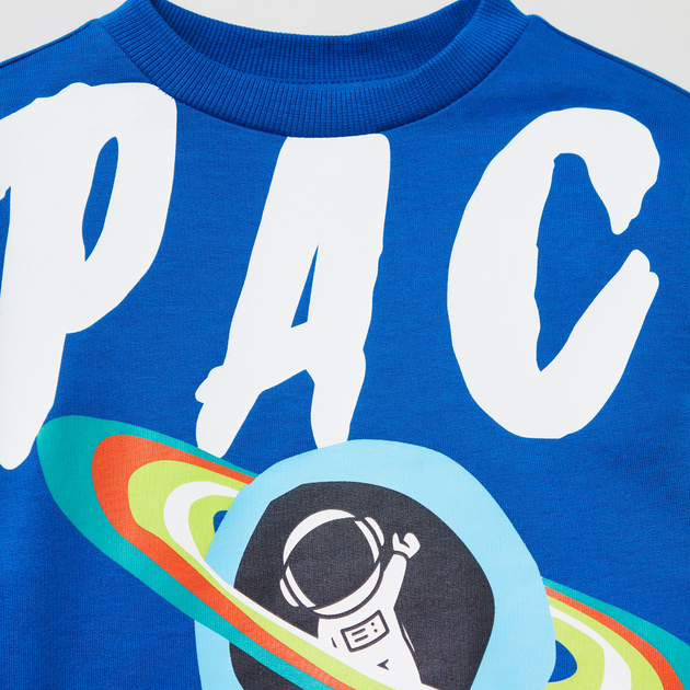 Дитячий комплект (світшот + штани) для хлопчика OVS Jogging Set Limoges 1816221 134 см Синій (8056781485880) - зображення 3