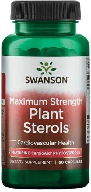 Swanson Cardioaid Beta Sitosterol 400 mg 60 kapsułek (87614025032) - obraz 1