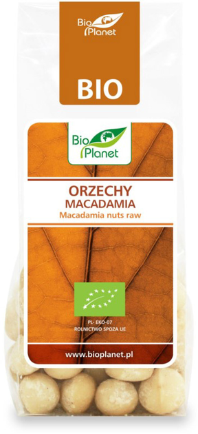 BIO PLANET Orzechy macadamia BIO 75g (5907814668622) - obraz 1