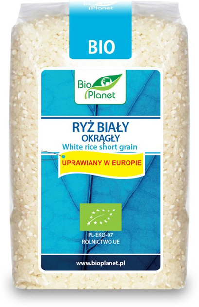 BIO PLANET Ryż biały okrągły BIO 500 g (5907814662439) - obraz 1