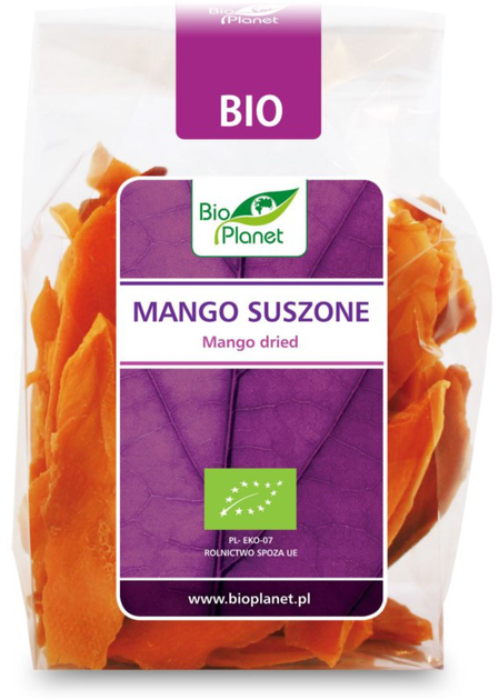 BIO PLANET Mango suszone BIO 100 g (5907814661838) - obraz 1