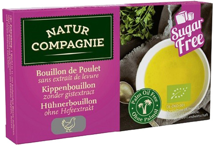 NATUR Compagnie Bulion kostka DROBIOWA BIO 80 g (4048885051447) - obraz 1