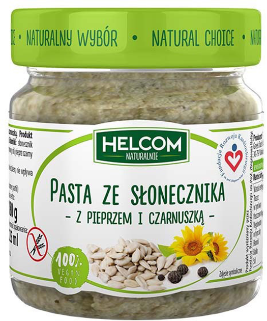 Helcom Pasta ze słonecznika i czarnuszką 180 g (5902166713488) - obraz 1