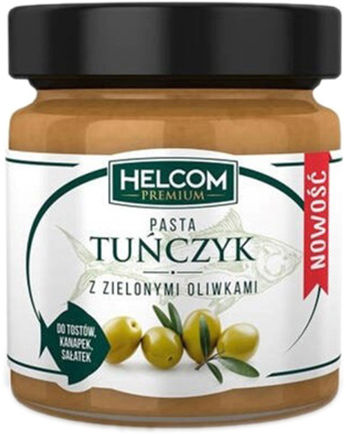 Helcom Pasta Tuńczyk z zielonymi oliwkami 180 g (5902166738672) - obraz 1