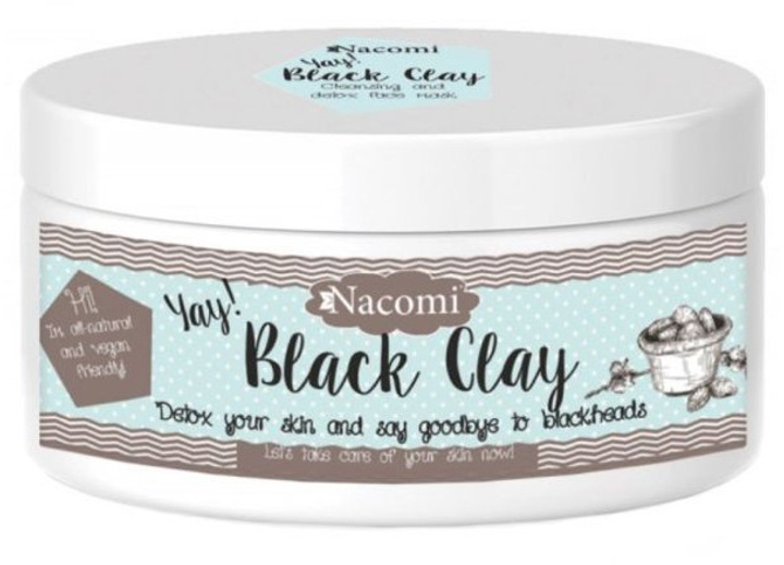 Glinka czarna Nacomi Black Clay 90 g (5902539703221) - obraz 1