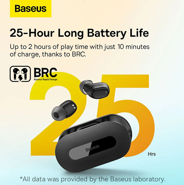 Беспроводные наушники Baseus Bowie EZ10 Phone Android (Black) TWS Bluetooth 5.3 - Фото 3 Беспроводные наушники Baseus Bowie EZ10 Phone Android (Black) TWS Bluetooth 5.3 - изображение 3