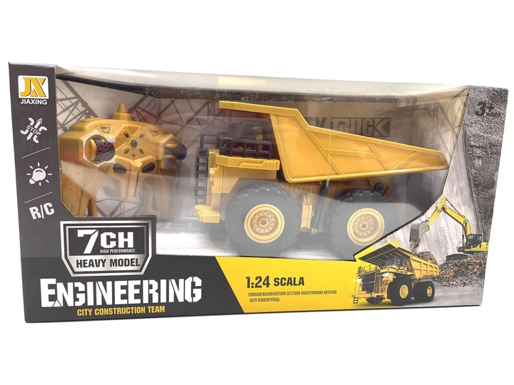 Машина на радиоуправлении Самосвал Engineering с подсветкой 1:24 Желтый (22-6) - Фото 2 Машина на радиоуправлении Самосвал Engineering с подсветкой 1:24 Желтый (22-6) - изображение 2