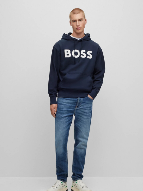 Bluza męska z kapturem Hugo Boss 50487134-404 L Granatowy (4063536959002) - obraz 3