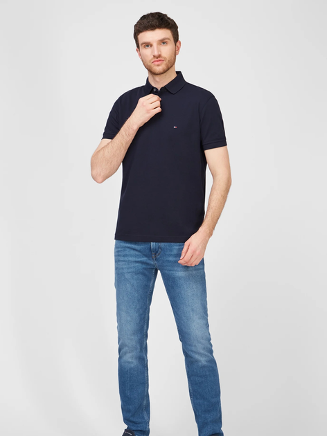 Koszulka polo męska regular fit Tommy Hilfiger MW0MW17770-DW5 S Granatowa (8720113825339) - obraz 3